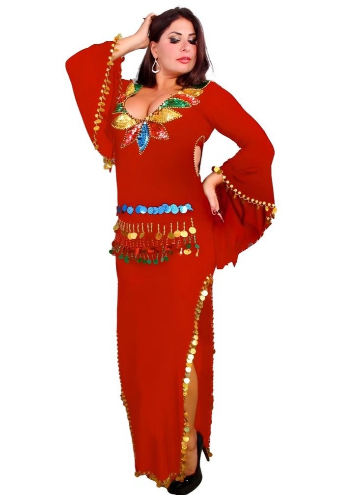 Elegant and Attractive Belly Dance Costume with a Unique and Stunning Design