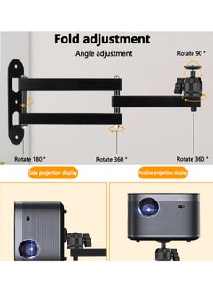 FlashHawk Retractable Foldable Projector Wall Stand with 90 Degree Rotating Gimbal  - Image 3