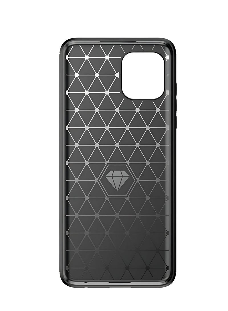 دبليو تيك غطاء حماية بتقنية السيليكون ذو نسيج فرشاة لواحد بلاس 13S 5G 2025 - أسود - Image 3