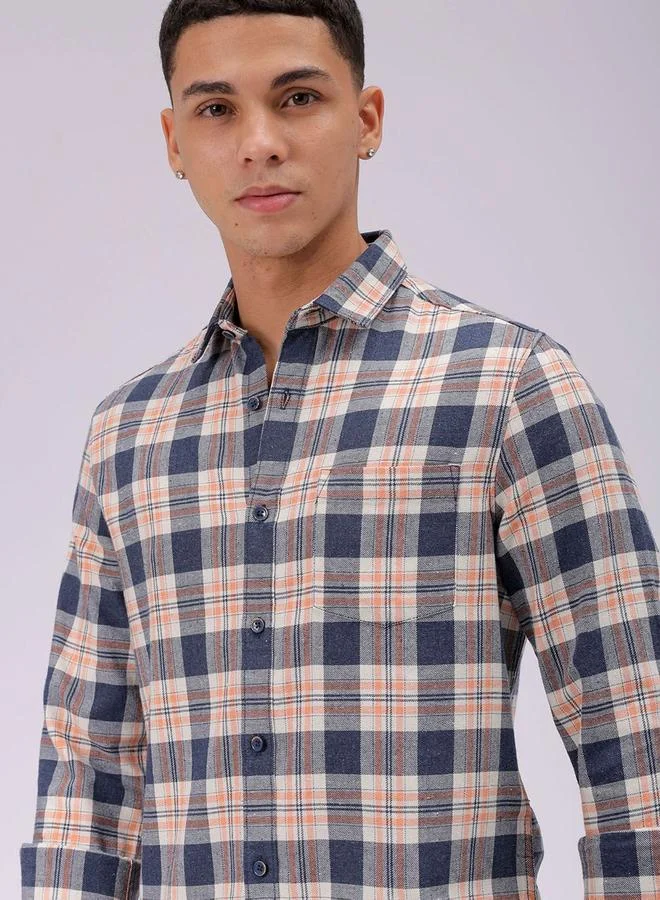 The Indian Garage Co The Indian Garage Co Men Multi Slim Fit Checked Casual Shirt