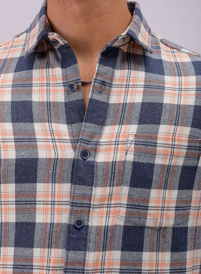 The Indian Garage Co The Indian Garage Co Men Multi Slim Fit Checked Casual Shirt