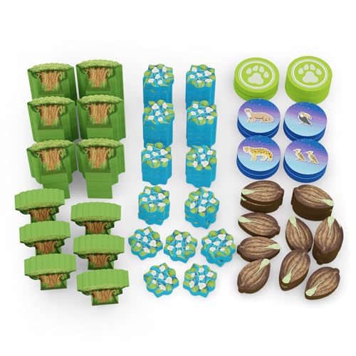 BAD COMET Life of The Amazonia Board Game Strategic JungleBuilding Game for 14 Players Ages 14 60150 Min Play Restore The Jungle Place Animals Plants Upgraded Base Components - Image 5