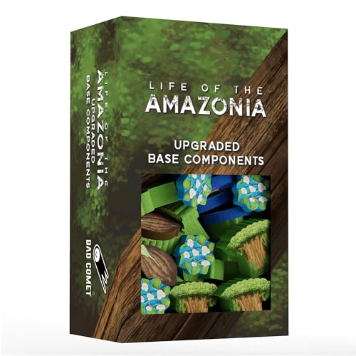 BAD COMET Life of The Amazonia Board Game Strategic JungleBuilding Game for 14 Players Ages 14 60150 Min Play Restore The Jungle Place Animals Plants Upgraded Base Components - Image 1