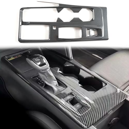 SKKYORO Center Console Gear Shift Panel Frame Cover Trim for Toyota Camry 2025 9th Gen Interior Accessories Carbon Fiber Print (for Toyota Camry 2025) - Image 1