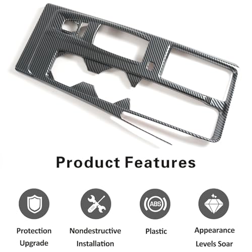 SKKYORO Center Console Gear Shift Panel Frame Cover Trim for Toyota Camry 2025 9th Gen Interior Accessories Carbon Fiber Print (for Toyota Camry 2025) - Image 5