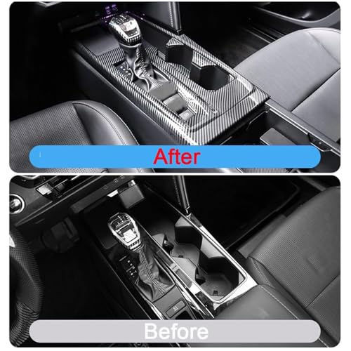 SKKYORO Center Console Gear Shift Panel Frame Cover Trim for Toyota Camry 2025 9th Gen Interior Accessories Carbon Fiber Print (for Toyota Camry 2025) - Image 2