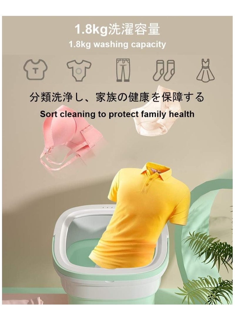 ELTRAZONE Portable Folding Washing Machine Mini Washing Machine for Camping and Traveling - Image 4