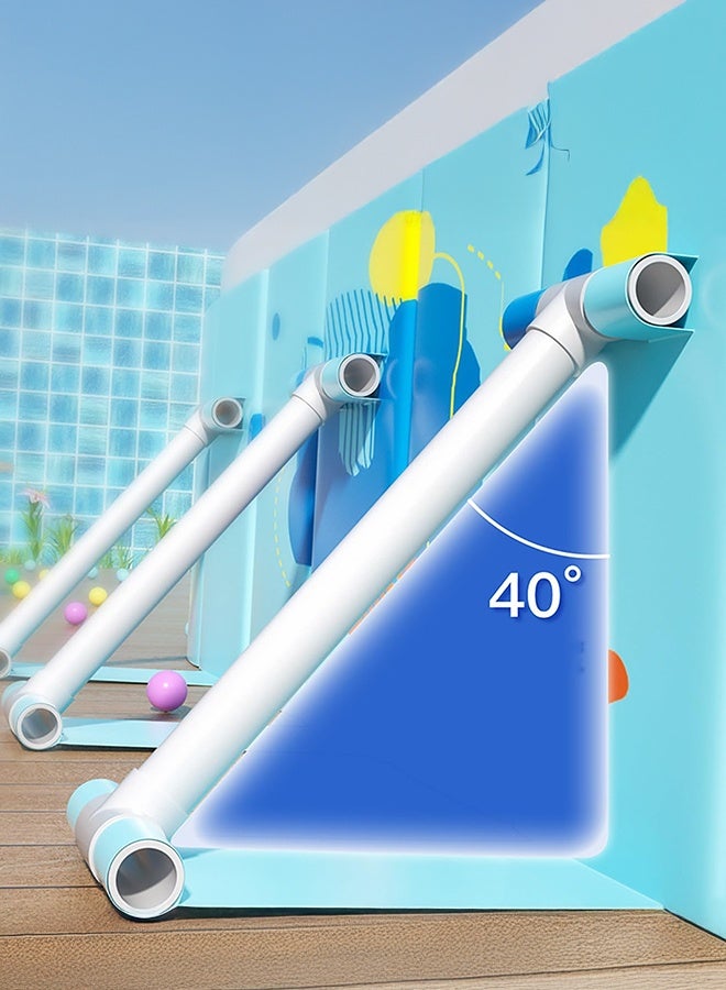 XiuWoo Non-Inflatable Stand Pool Heavy Duty Above Ground Framed Swimming Pools with Sturdy Support for Family Adult Kid Dog Easy to Assemble 260×165×55cm - Image 2