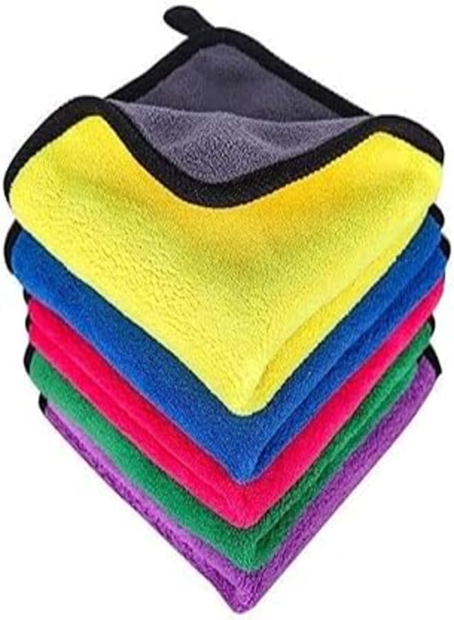 Multicolored 30x40 Microfiber Towel 4 Piece - Car Wash - Ultra Dry - Super Absorbent