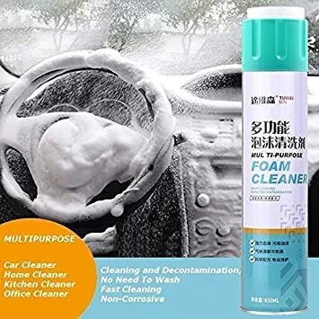 HUBTURE Foaming Car Interior Cleaner Multipurpose Foam Cleaner Spray | Car/Shoes/Sofa Cleaning Spray (650 ml) - Image 1