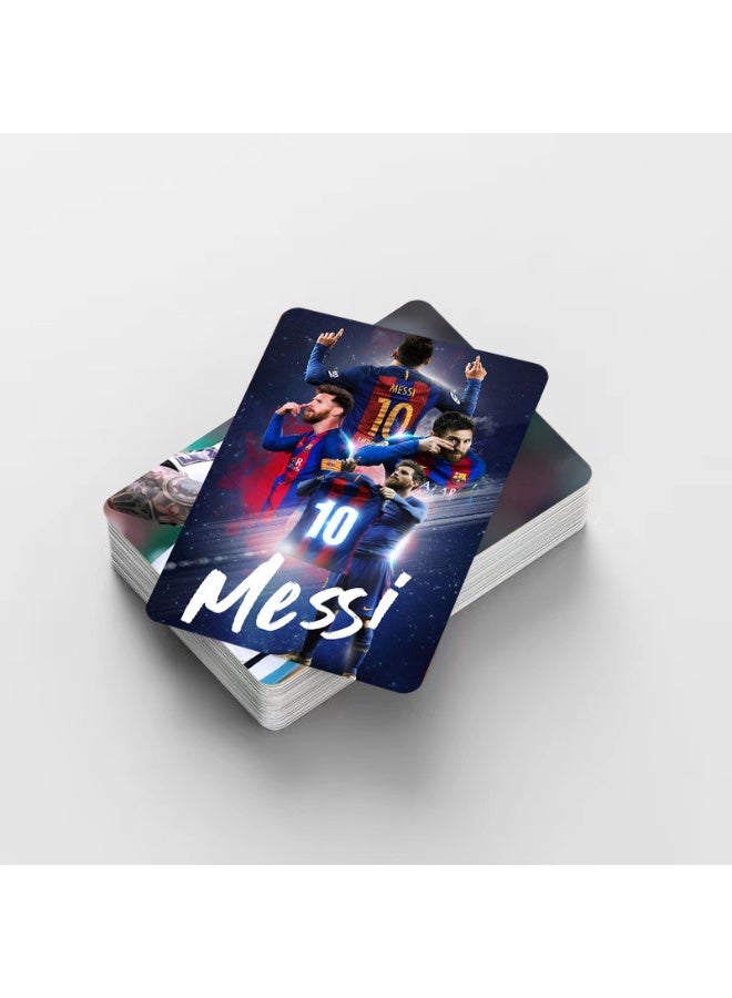 NIBEMINENT 92 Pcs Football Player Lionel Messi Double-sided Lomo Cards Card For Fans Collection Gifts - Image 2