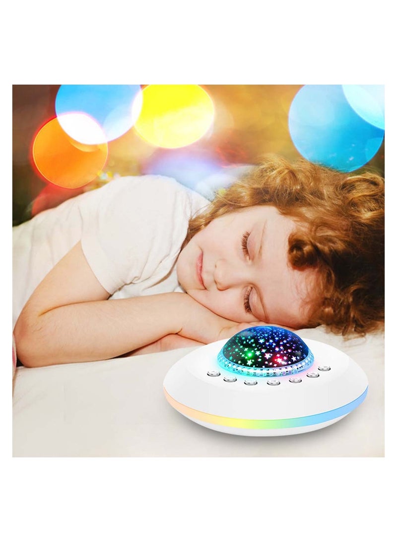 SYOSI White Noise Machine For Sleeping Baby Kids Adult Sound Machine With Night Light Starry Ambient Light 28 Soothing Sounds Portable Sleep Noise Maker For Home Travel Bedroom Nursery Decor - Image 1
