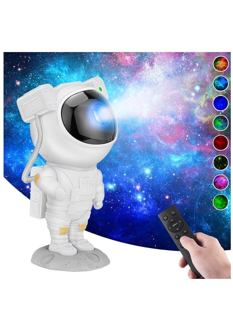 جهاز عرض ضوء المجرة رائد الفضاء، جهاز عرض ضوء ليلي لغرف النوم مع جهاز تحكم عن بعد ومؤقت، جهاز عرض سقف النجوم أسترو آلان للأطفال والكبار - Image 1