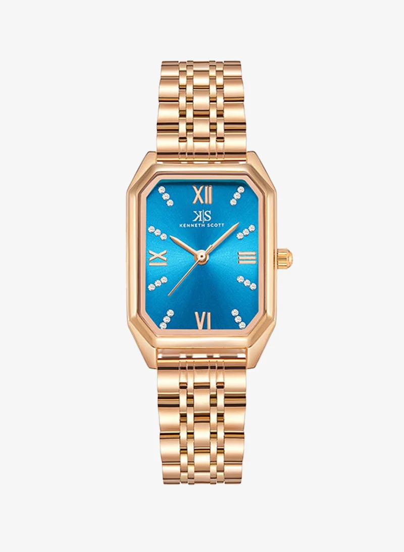 Kenneth Scott Kenneth Scott Women's Blue Dial Analog Watch - K23519-RBKL