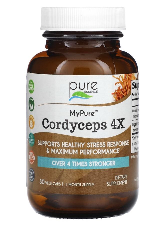 Pure Essence MyPure Cordyceps 4X 30 Vegi-Caps 