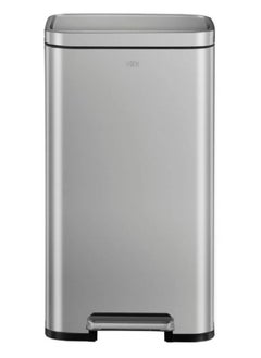 EKO EKO Madison 30L Brushed Steel Trash Can, Kitchen Trash Can, Heavy Duty Pedal Trash Can, Bathroom Trash Can, Soft Close, Trash Cans, Bathroom Trash Cans  - Image 1