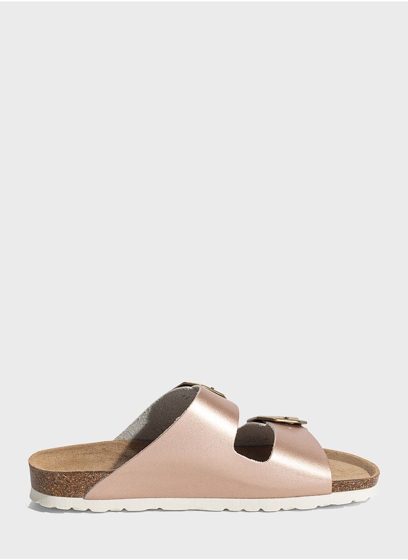 BAYTON Atlas Double Strap Flat Sandals  - Image 1