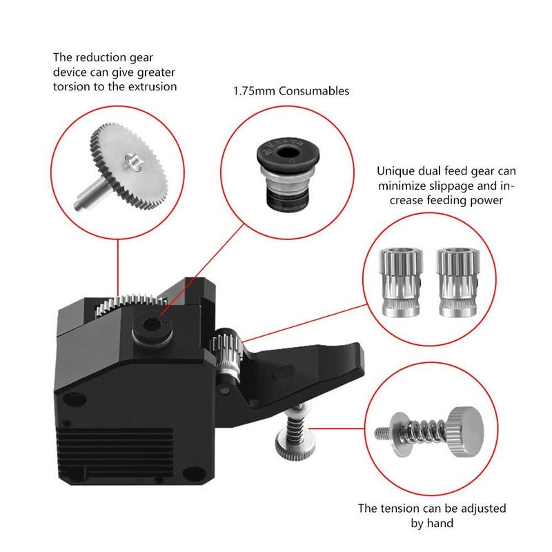 Upgrade 3D Printer Gear Extruder Feed Alloy Kit Precise Printing - Image 5