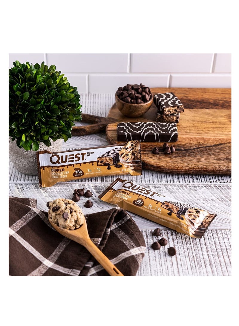 Quest Nutrition Protein Bars Dipped Chocolate Chip Cookie Dough 50g - Image 2