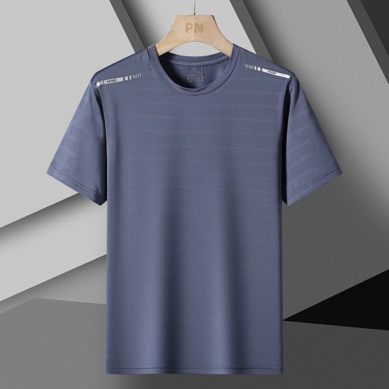 Couple Style Women'S Men'S Short-Sleeved Ice Silk T-Shirt T-Shirt Breathable Shirt Sportswear - Image 1