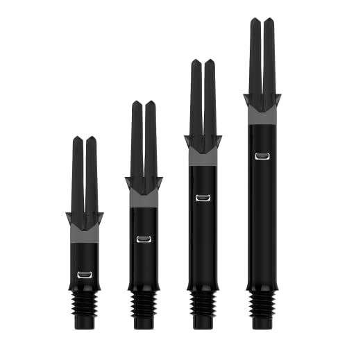 Lstyle Dart Shafts Spinning Black Medium 260 1 Set 3 Shafts for Soft Tip Steel Tip Darts - Image 1
