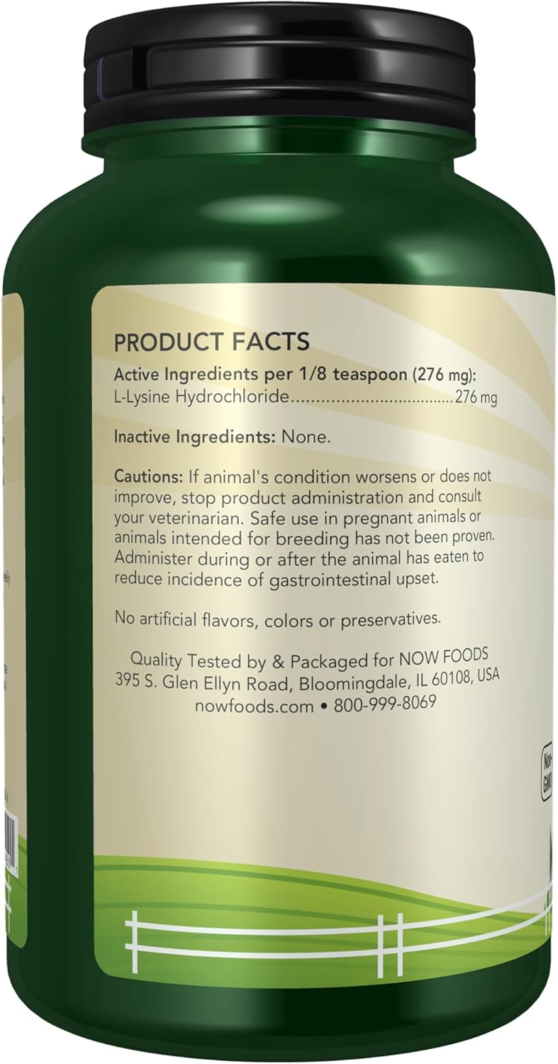 now LLysine Powder for Cats - Image 4