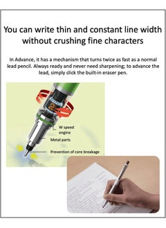 Kuru Toga Advance Upgrade Model 0.5Mm White Body + Hb B 2B Refills Sticky Notes Value Set  - Image 4