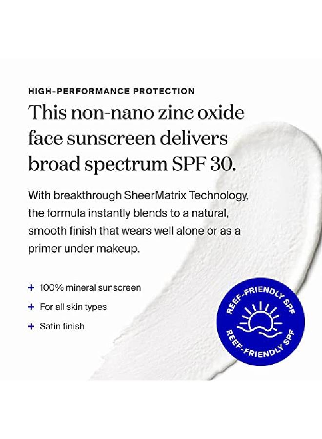Supergoop! واقي شمسي معدني شفاف SPF 30 Pa+++ 1.5 أونصة سائلة 100% معدني واسع الطيف للوجه - Image 4