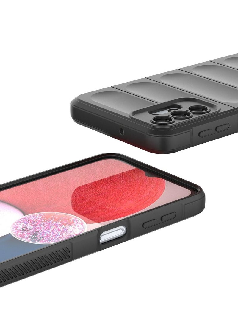 حافظة هاتف ماجيك شيلد من السيليكون المقاوم للصدمات لهاتف سامسونج جالاكسي A23 باللون الأسود - Image 2