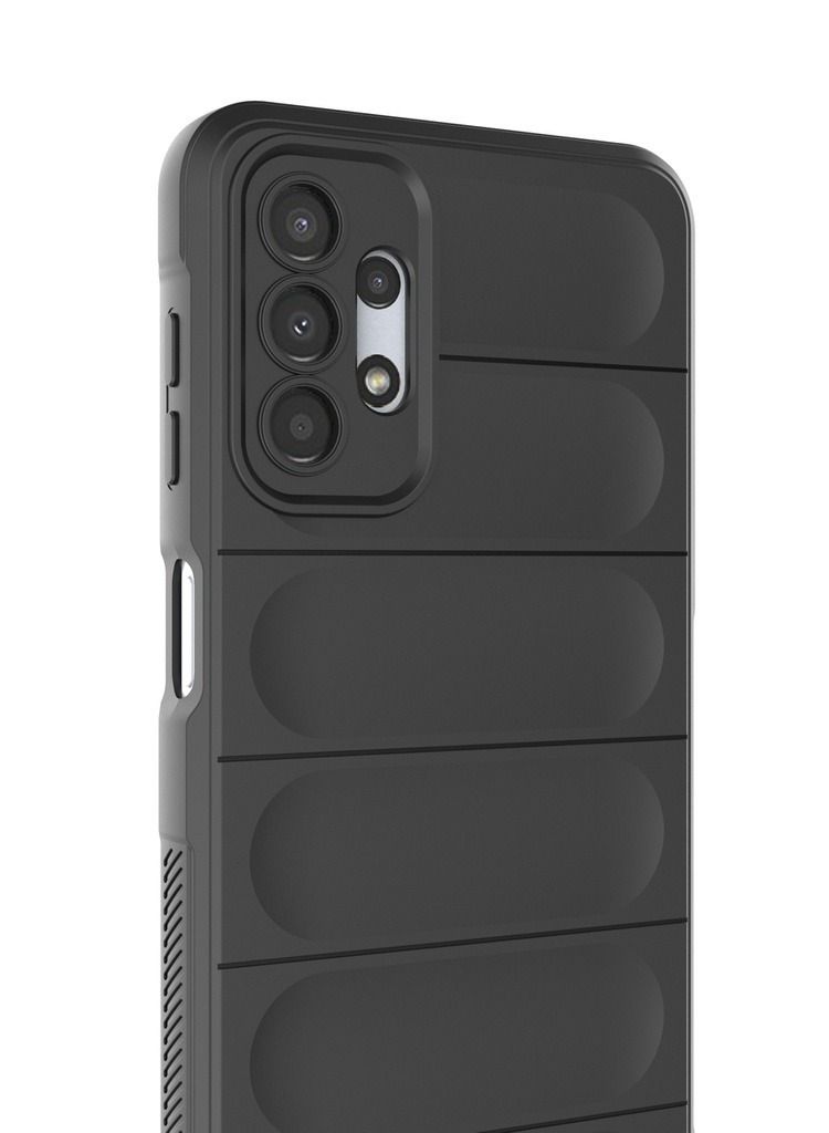 حافظة هاتف ماجيك شيلد من السيليكون المقاوم للصدمات لهاتف سامسونج جالاكسي A23 باللون الأسود - Image 3