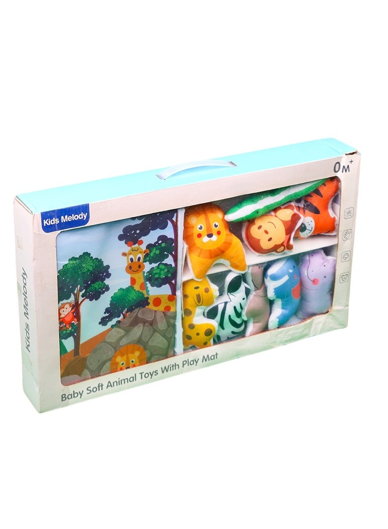 Baby Soft Animal Toys with Playmat - 6629  - Image 1