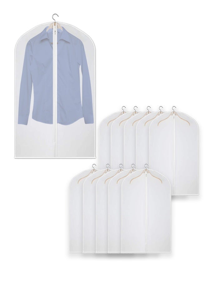Clothes Dust Cover Hanging Clothes Bag Storage Transparent 10pcs Set - Image 1