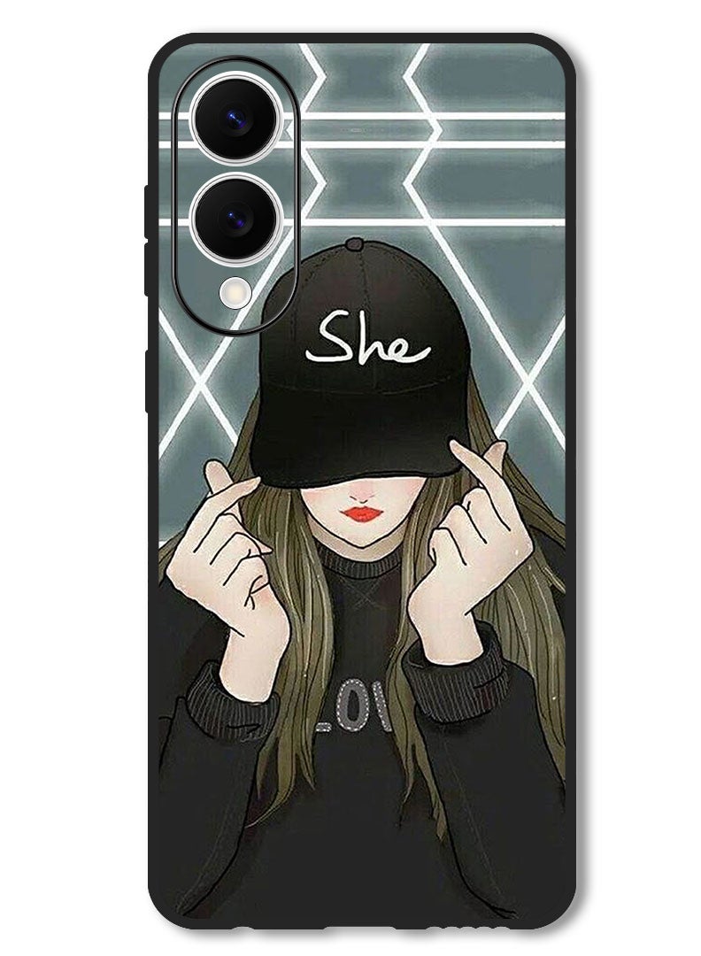 Theodor Case Compatible with Samsung Galaxy S25 Edge 6.7 Inch Protection Shockproof Bumper Cover She On Cap - Image 1
