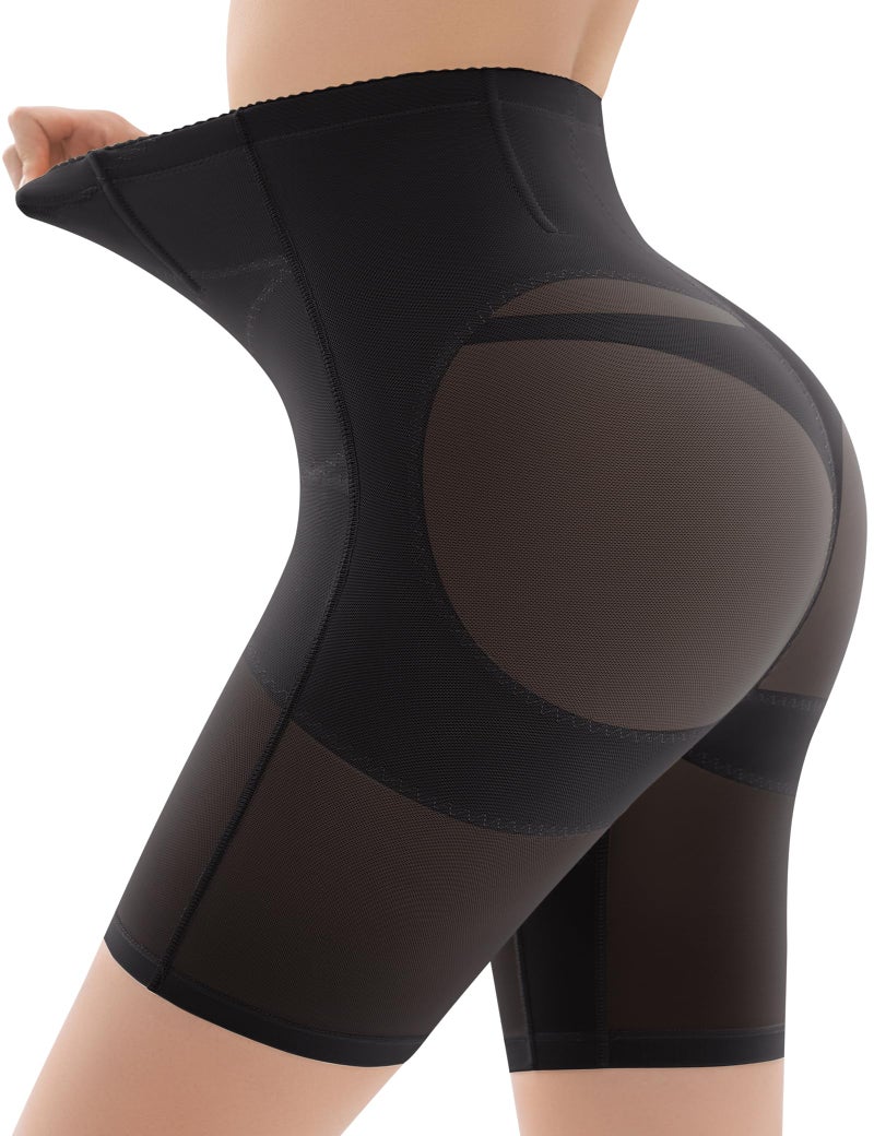 Ousmile Shapewear for Women Tummy Control, Butt Lifting High Waisted Body Shaper Shorts Under Dresses Thigh Slimme Black - Image 1