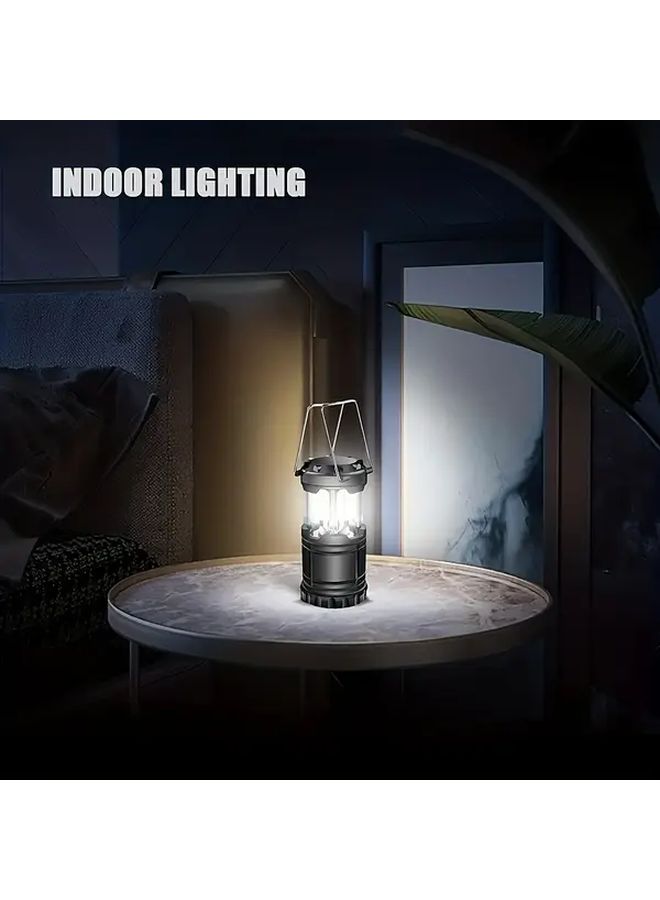 2 حزمة فانوس كشاف LED للخيام ساطع للغاية وقابل للطي مع مصباح يدوي محمول للطوارئ - Image 5