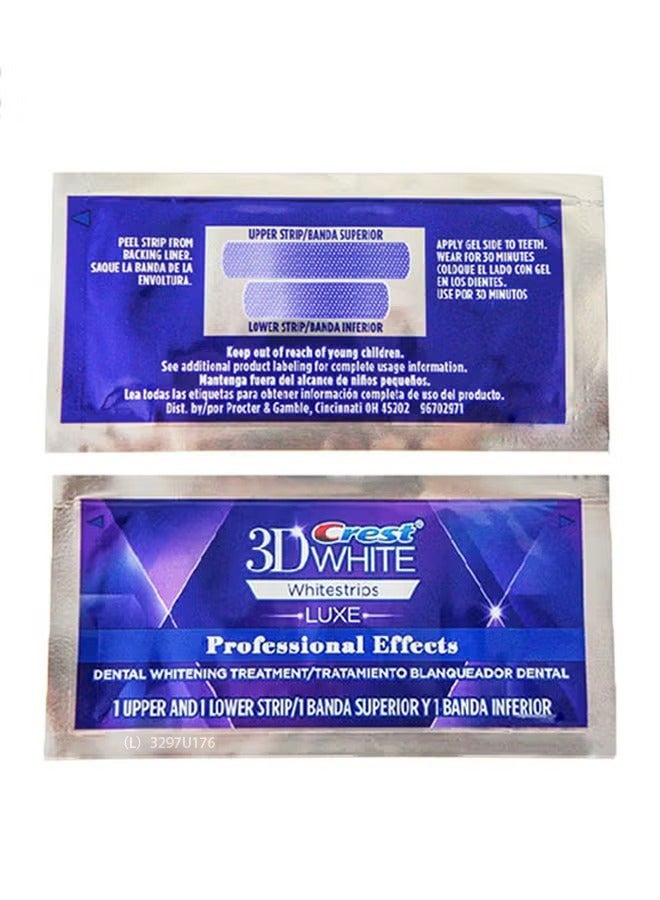 Crest 5 Pairs 10 Piece 3D Whitestrips LUXE Professional Effects Advanced Seal, 3D Teeth Whitening Kit, Dental Whitening Treatment, Home Dental Whitening Kit, Oral Hygiene Care Strip - Image 2
