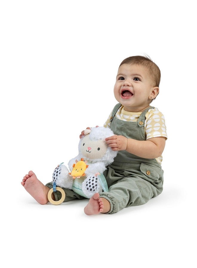 ingenuity Calm Springs Plush Activity Pal Bpafree Cloud Teether Multitexture Fabrics Sheppy - Image 2