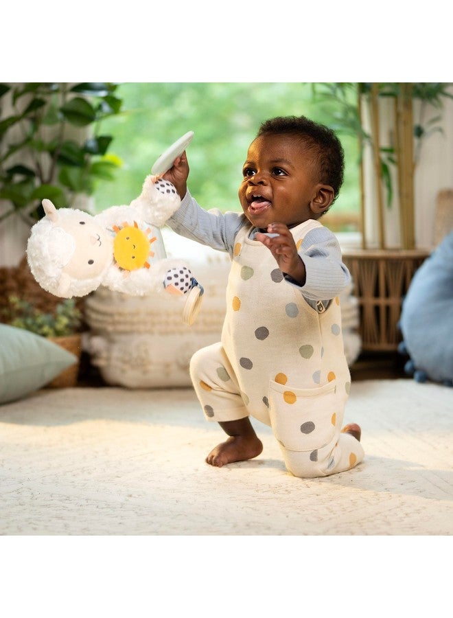 ingenuity Calm Springs Plush Activity Pal Bpafree Cloud Teether Multitexture Fabrics Sheppy - Image 4