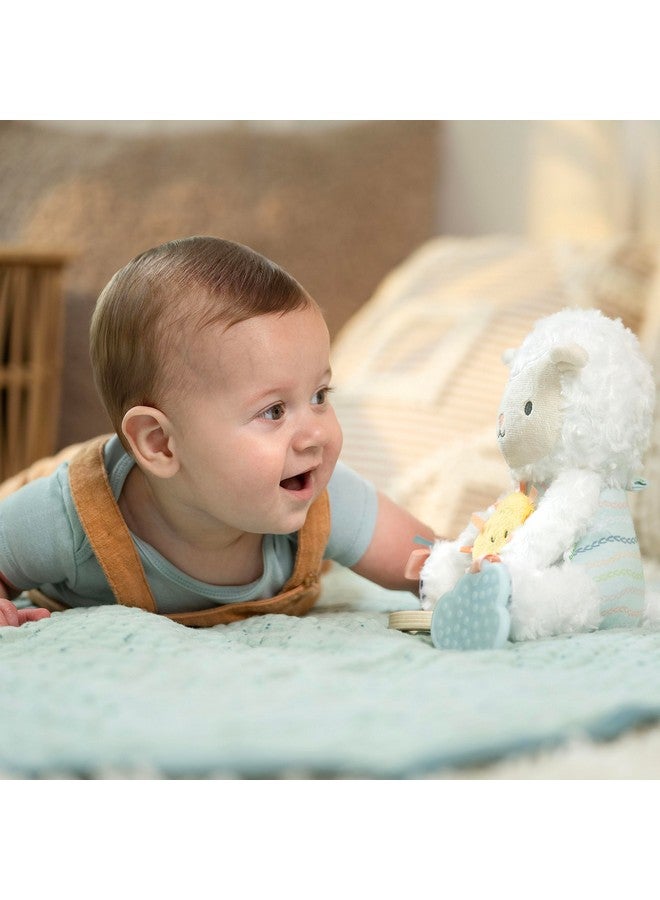 ingenuity Calm Springs Plush Activity Pal Bpafree Cloud Teether Multitexture Fabrics Sheppy - Image 3