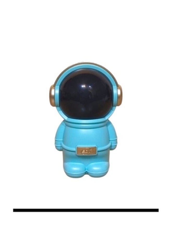 BDT AN153 Heavy Bass Speaker Astronaut RGB 7W Speaker – Type-C Charging, 6-Hour Battery Backup, Multicolor LED Lights for Ultimate Audio Experience Bluthooth Speaker (Astronaut Speaker) - BLUE - Image 1