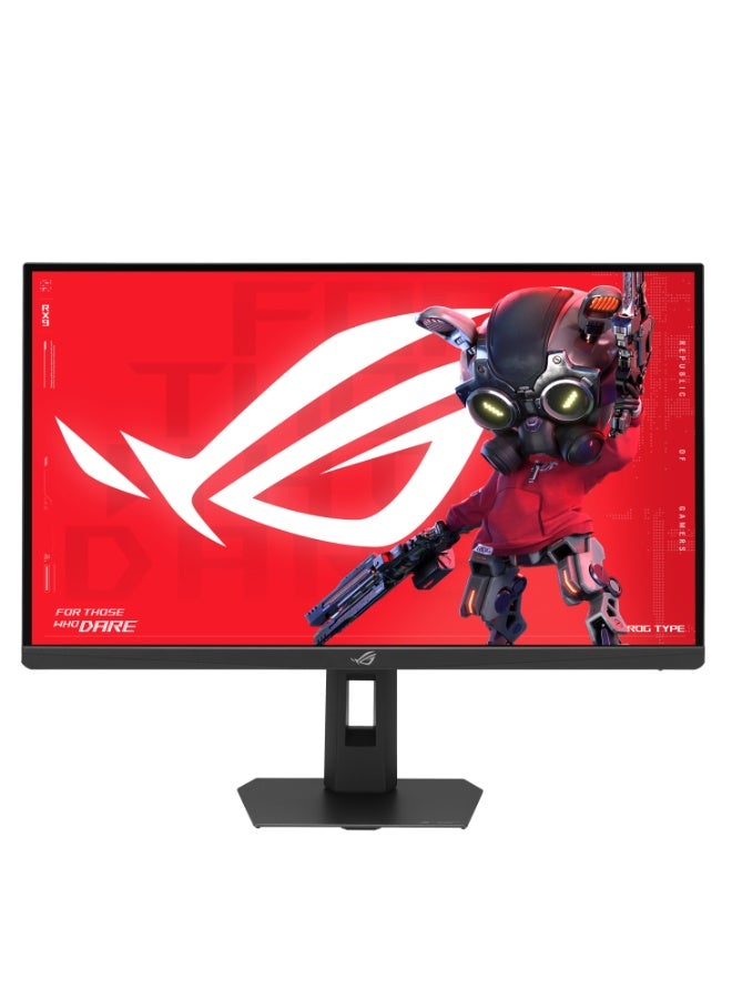 أسوس شاشة الألعاب ROG Strix 5K XG27JCG (27 بوصة 5120x2880، 180Hz (OC)، 0.3ms (حد أدنى)، IPS سريع، وضع مزدوج (180Hz (OC) أو QHD 330Hz)، تزامن ضباب الحركة المنخفض للغاية، سلك ثلاثي القوائم، HDR، Aura Sync) - Image 1