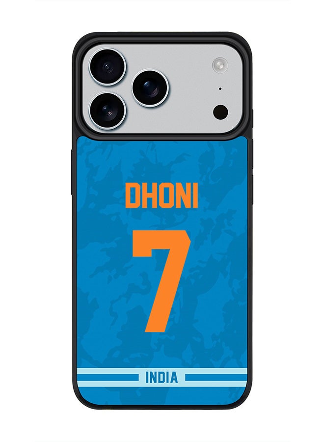 Stylizedd iPhone 17 Pro Max Case, [Compatible with MagSafe] Slim Magnetic cover Phone Case iPhone 17 Pro Max -India MS Dhoni, Jersey No 7 - Image 1