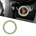 Tecledsn Car Bling Crystal Rhinestone Engine Start Decoration Ring Sparkling Push Start Button Sticker Key Ignition Knob Ring Decoration Bling Car Interior Accessories for Women Bright Green - Image 2