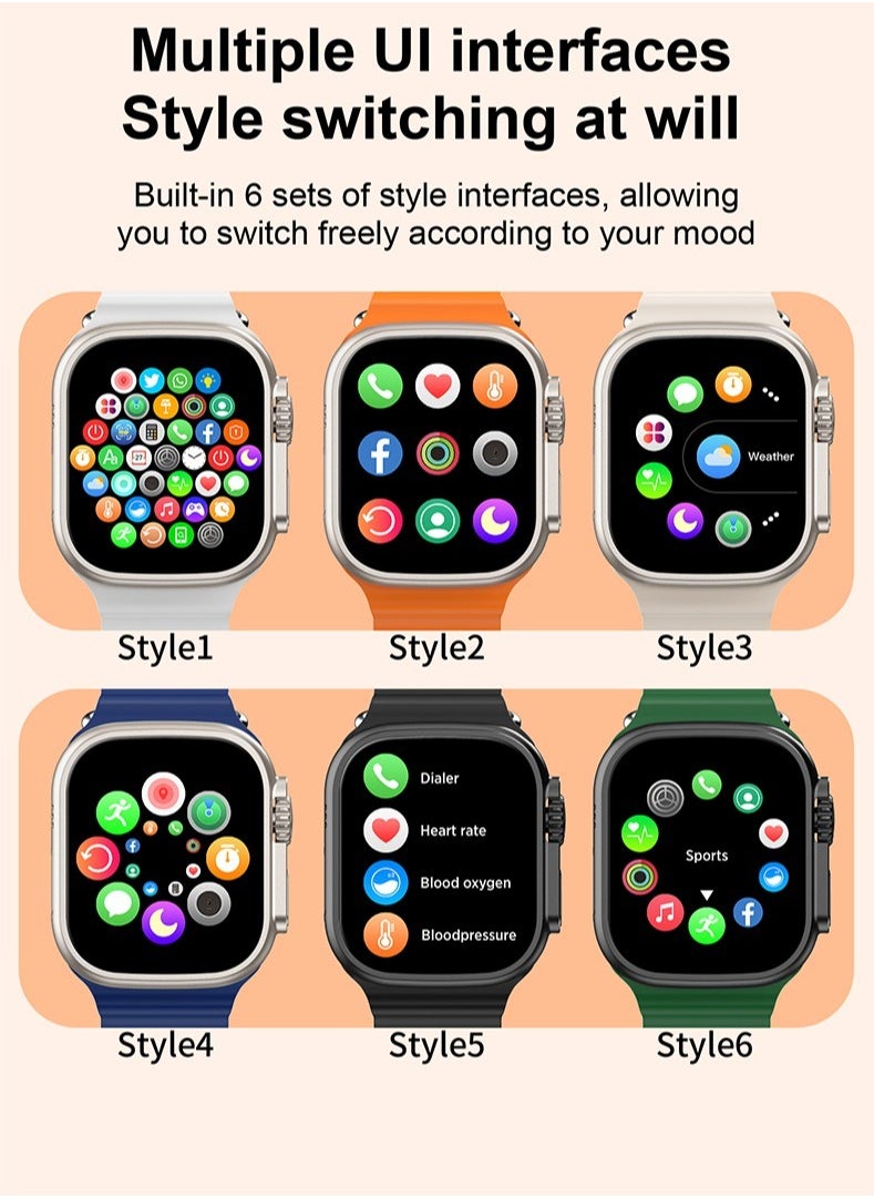 AROAQ - T900 Ultra 2 GS Smartwatch Series 9,  2.03 Inches Large Screen Long Standby Time Brightness Display - Image 1