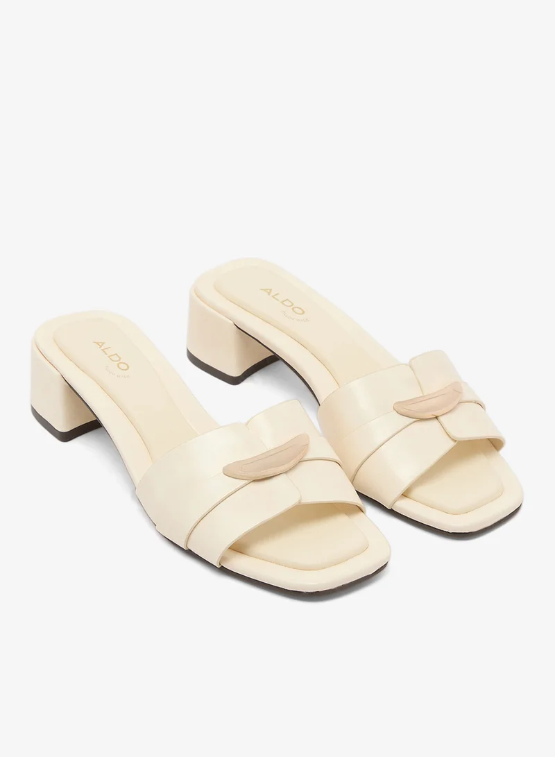 Aldo LIGHT YELLOW Darrby Heeled Sandals for Women | Best Price UAE