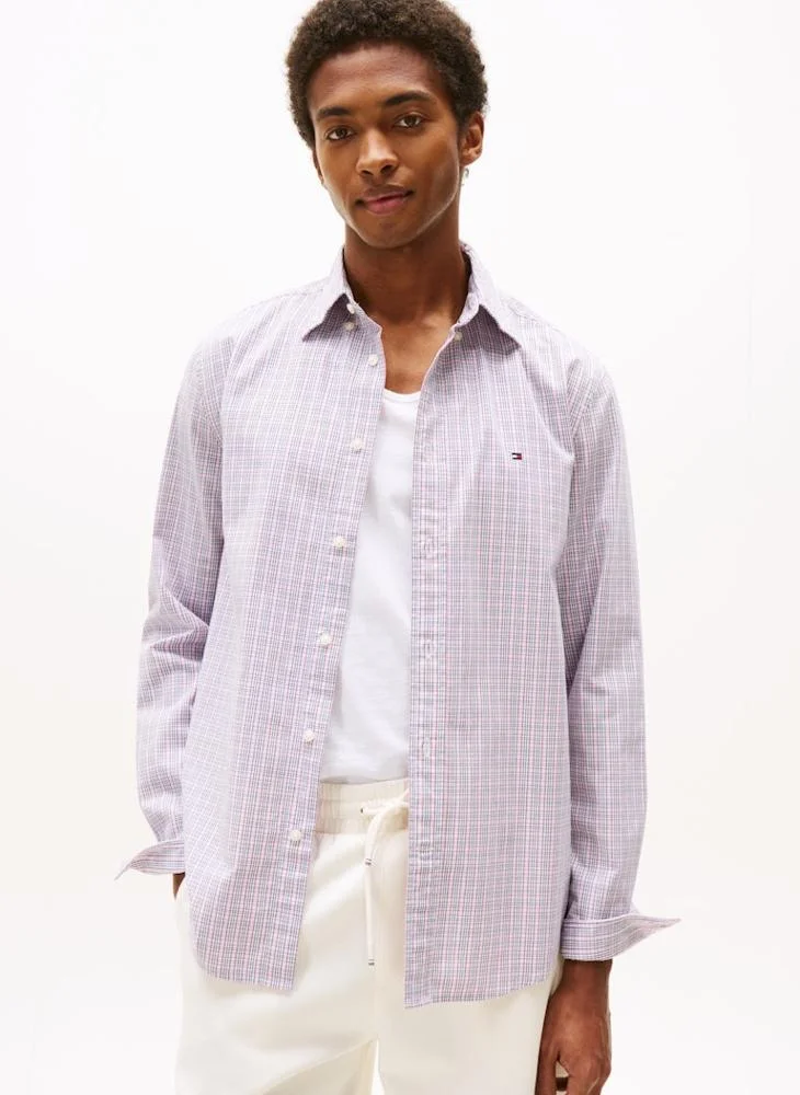 TOMMY HILFIGER Regular Fit Tartan Poplin Shirt