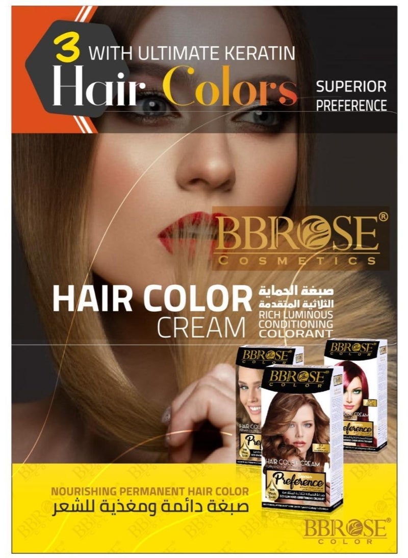 BBROSE Hair Color Cream Professional Preference Platinum Blond 10, Rich Luminous Conditioning Colorant 100ml - Image 4