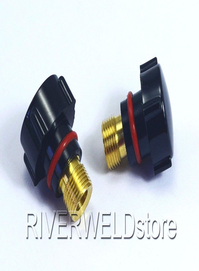 RIVERWELD أغطية خلفية قصيرة من ريفر ويلد TIG طراز 57Y04، متوافقة مع شعلات لحام TIG طراز QQ300 PTA DB SR WP 17 18 26، عبوة من 5 قطع - Image 4