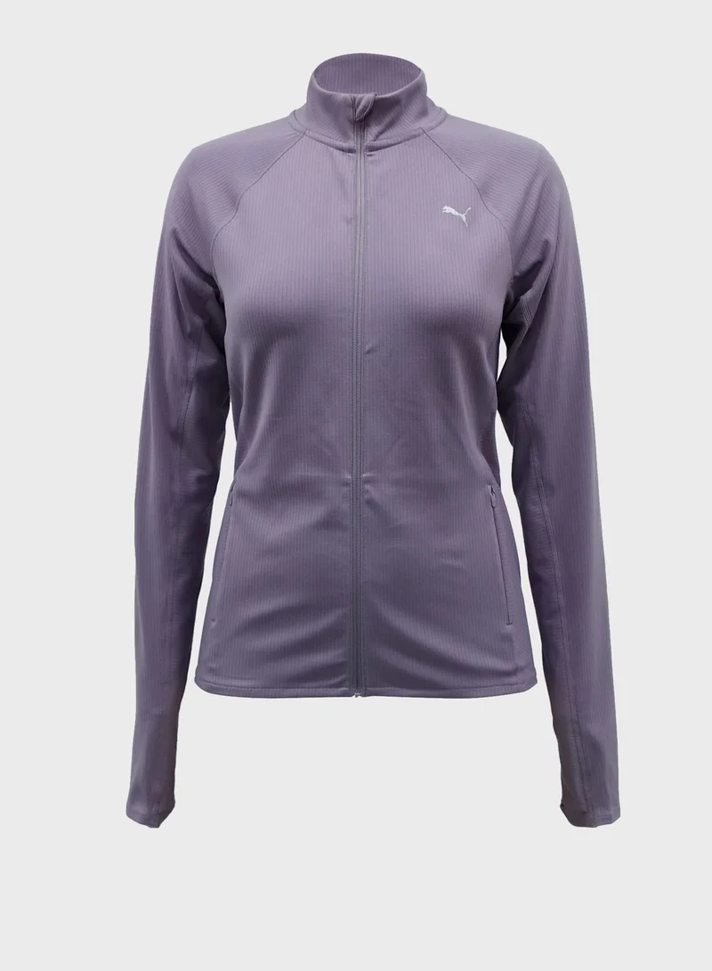 PUMA Logo Ribbed Hoodie