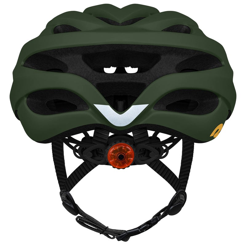 Retrospec Silas Adult Bike Helmet with Light for Men & Women - Lightweight, Comfortable, Matte Forest, One Size - Image 5